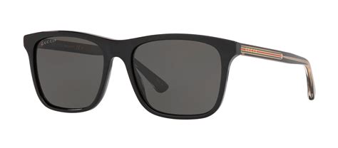 gucci gg0381sn polarized 007|Gucci GG0381SN Black/Grey 57/18/145 men Sunglasses.